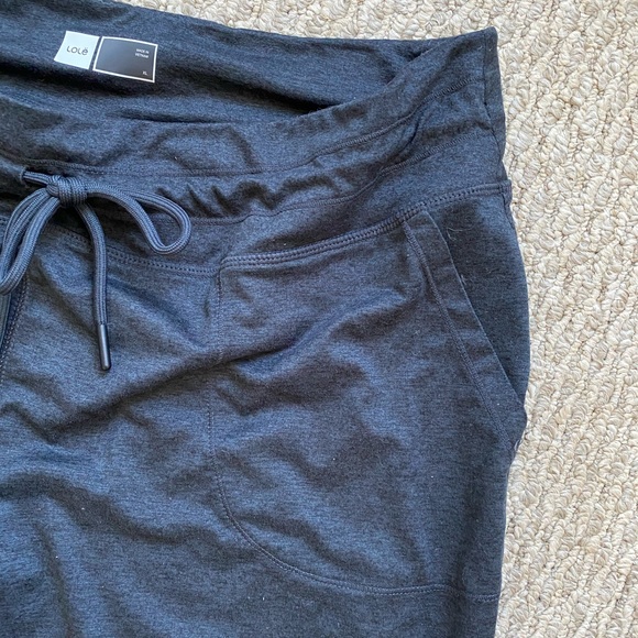 LOLË Womens Relaxed Fit Joggers Dark Gray XL - Picture 5 of 6